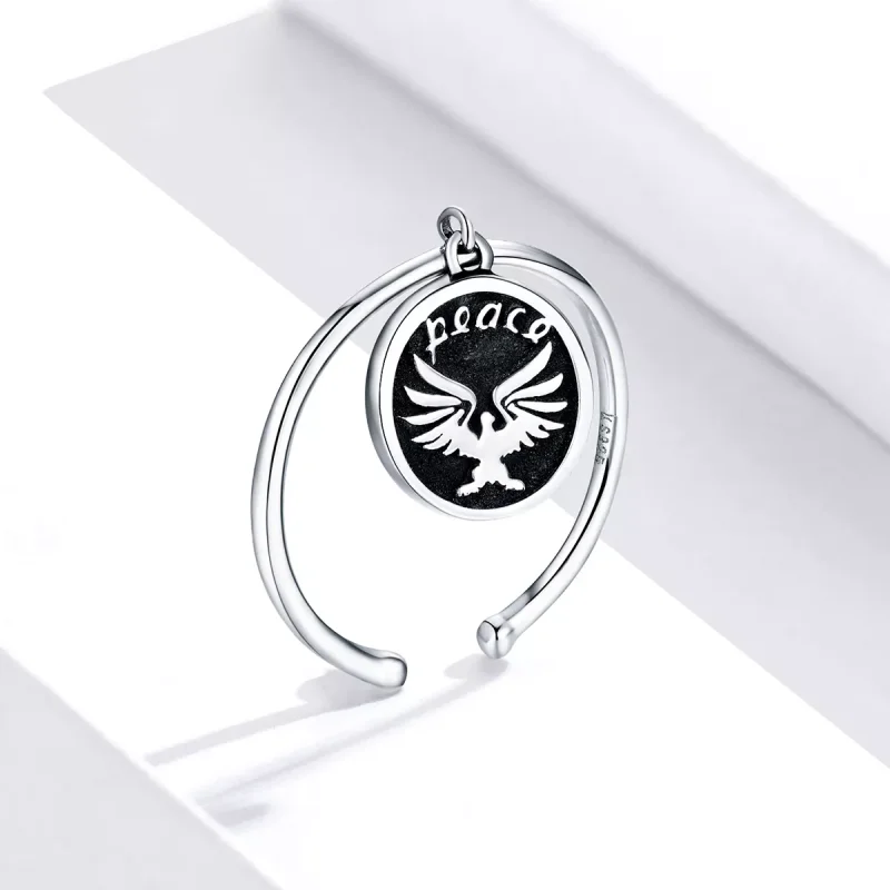 (resim) Pandora Stili Vintage Sikke Açık Yüzük - SCR655 - Görüntüle 2
