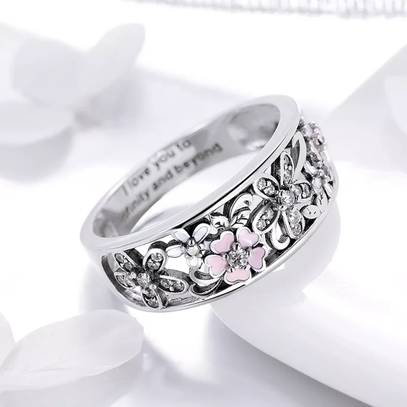 (resim) Pandora tarzı çiçek dansı Yüzük - SCR390 - Görüntüle 2