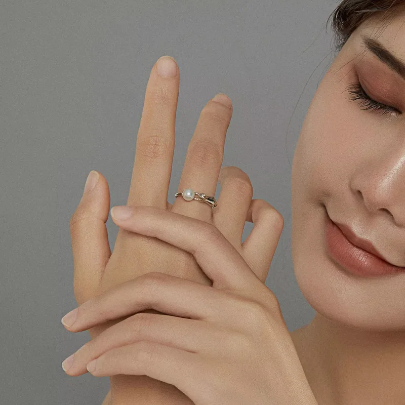 (resim) Pandora tarzı Kedi Top Oynar Açık Yüzük - SCR683 - Görüntüle 6