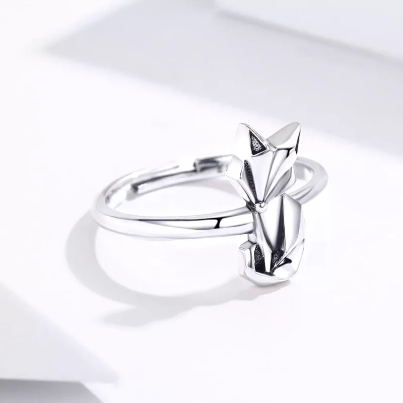 (resim) Pandora tarzı Origami Tilki Açık Yüzük - SCR560 - Görüntüle 2