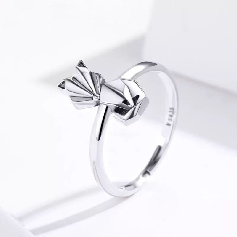 (resim) Pandora tarzı Origami Tilki Açık Yüzük - SCR560 - Görüntüle 3