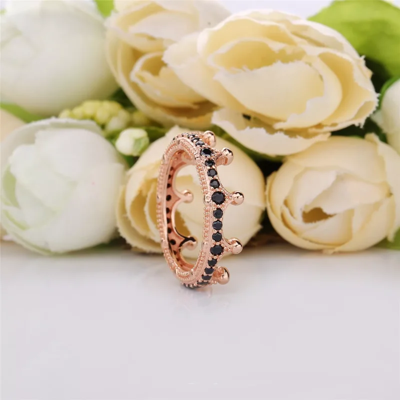 (resim) Pandora 14 ayar pembe altın taç Yüzük - 187087NCK - Görüntüle 2