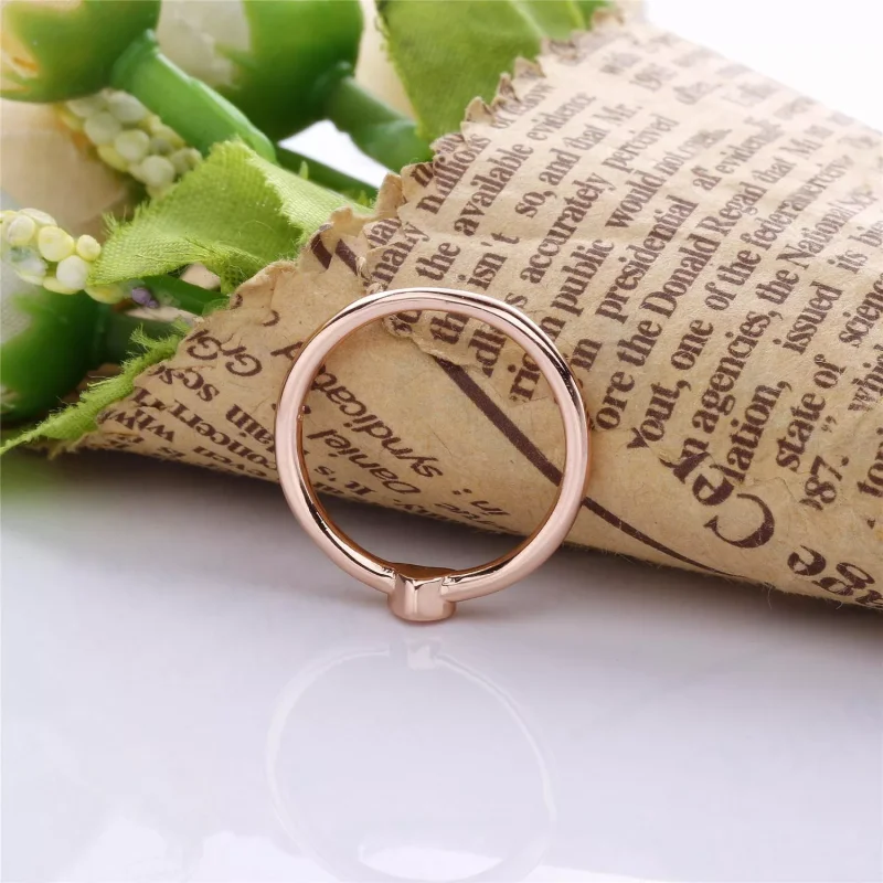 (resim) Pandora 14k rose altın kaplama Bulmaca Kalbi Yüzük - 186551 - Görüntüle 4