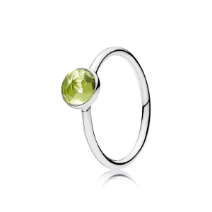 (resim) Pandora Ağustos Damlacık Peridot Yüzük - 191012PE