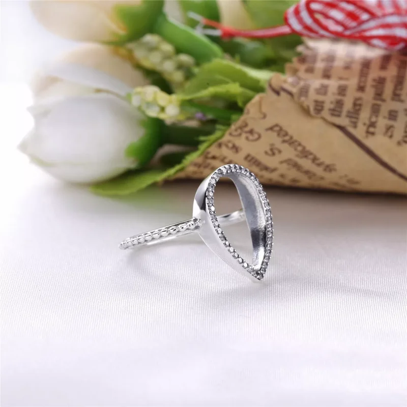 (resim) Pandora Gözyaşı Damlası Silueti Yüzük - 196253CZ - Görüntüle 4