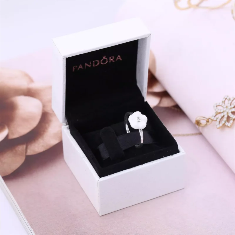 (resim) Pandora Işıltılı Çiçekler Yüzük - 190999MOP - Görüntüle 2