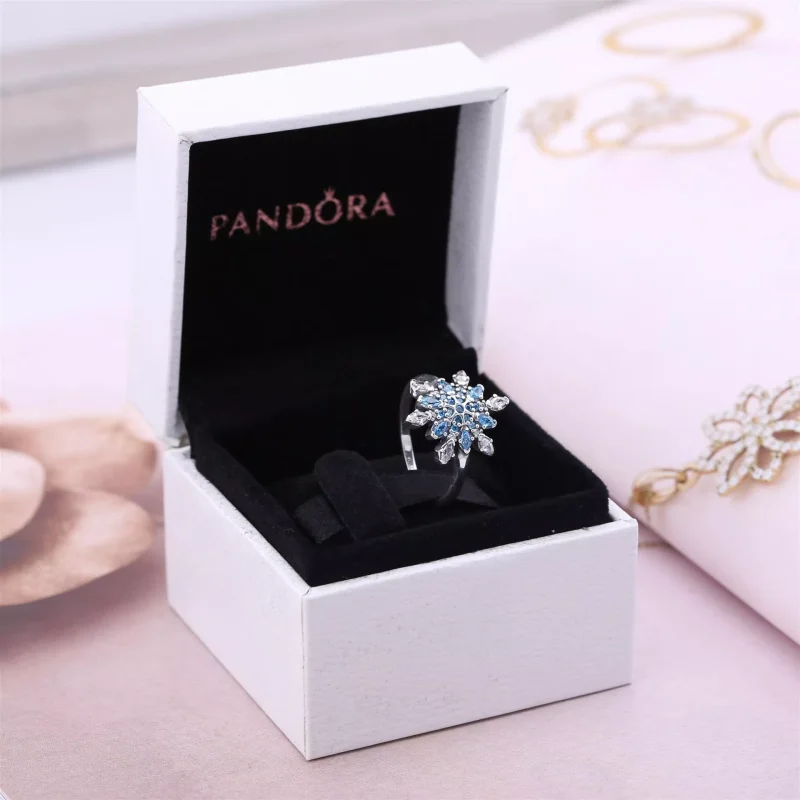 (resim) Pandora kristalize kar tanesi Yüzük - 190969NBLMX - Görüntüle 4