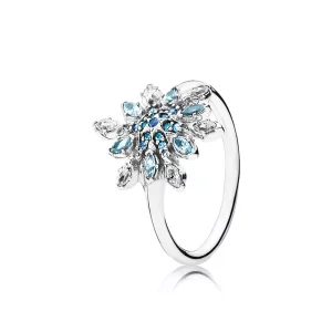 (resim) Pandora kristalize kar tanesi Yüzük - 190969NBLMX
