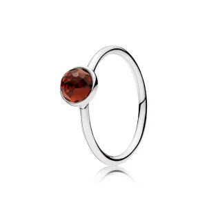 (resim) Pandora Ocak Damlacık Garnet Yüzük - 191012GR