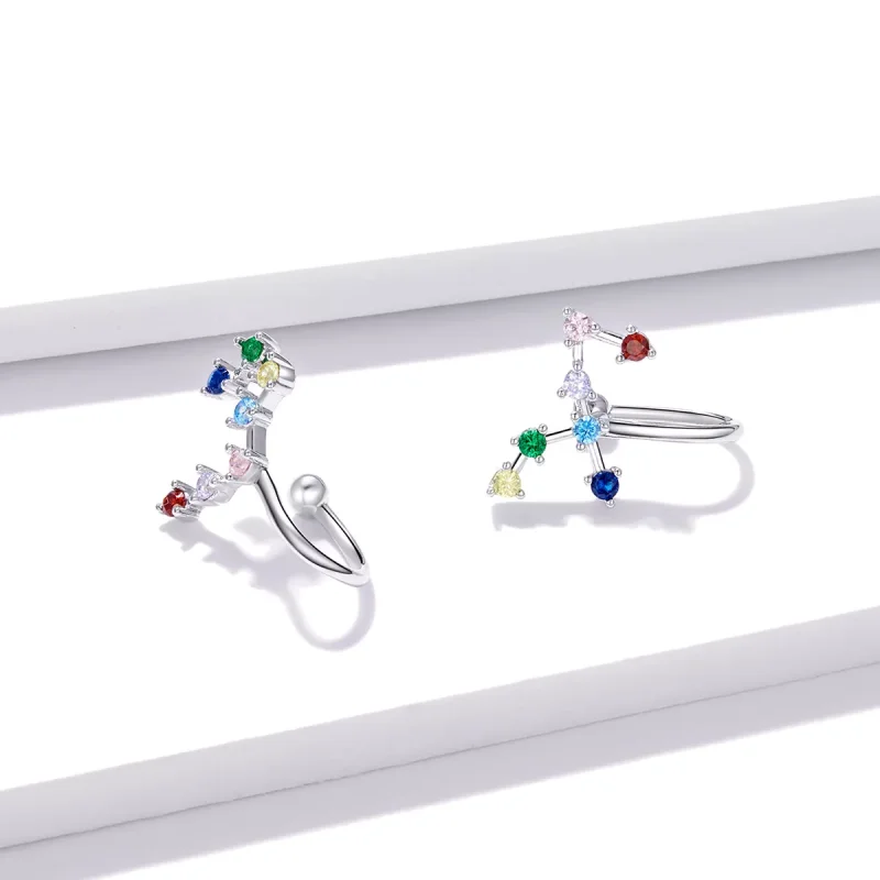 (resim) Pandora Stil Yıldız Desenli Küpe - BSE457 - Görüntüle 4