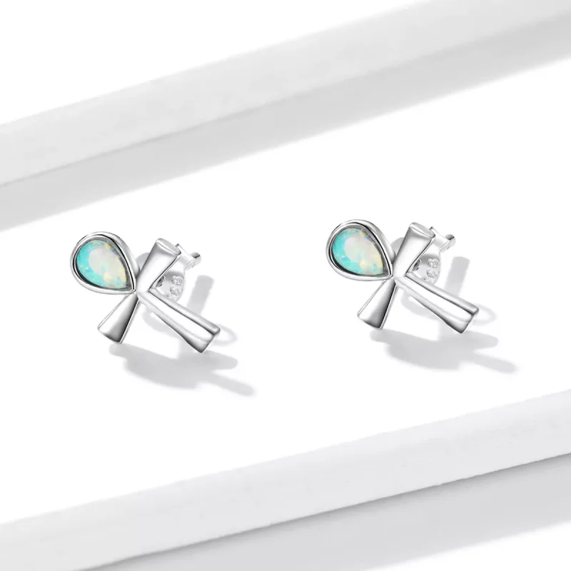 (resim) Pandora Stili Anka Haçlı Küpe - BSE556 - Görüntüle 3