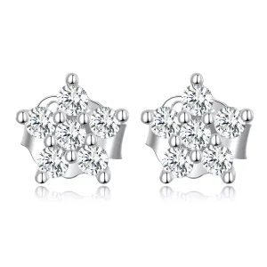 (resim) Pandora Stili Mini Çiçek Küpe - BSE598-A