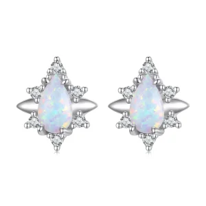 (resim) Pandora Stili Opal Damlası Küpe - BSE685