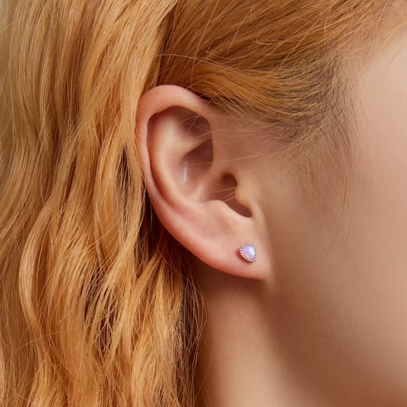 (resim) Pandora Stili Opal Sevgi Küpe - SCE1383 - Görüntüle 6