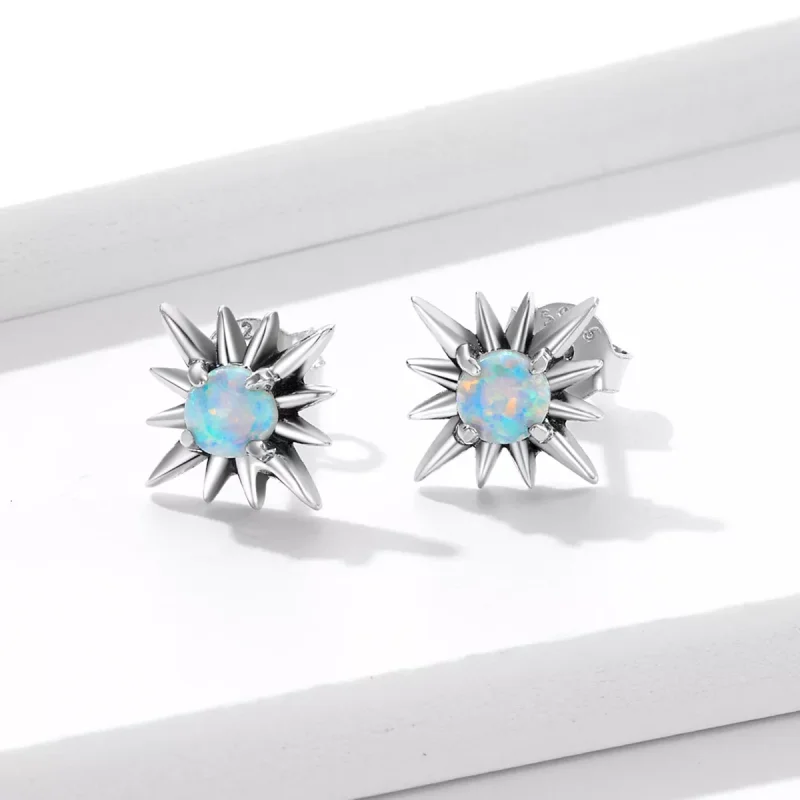 (resim) Pandora Stili Opal Yıldız Küpe - BSE581 - Görüntüle 2