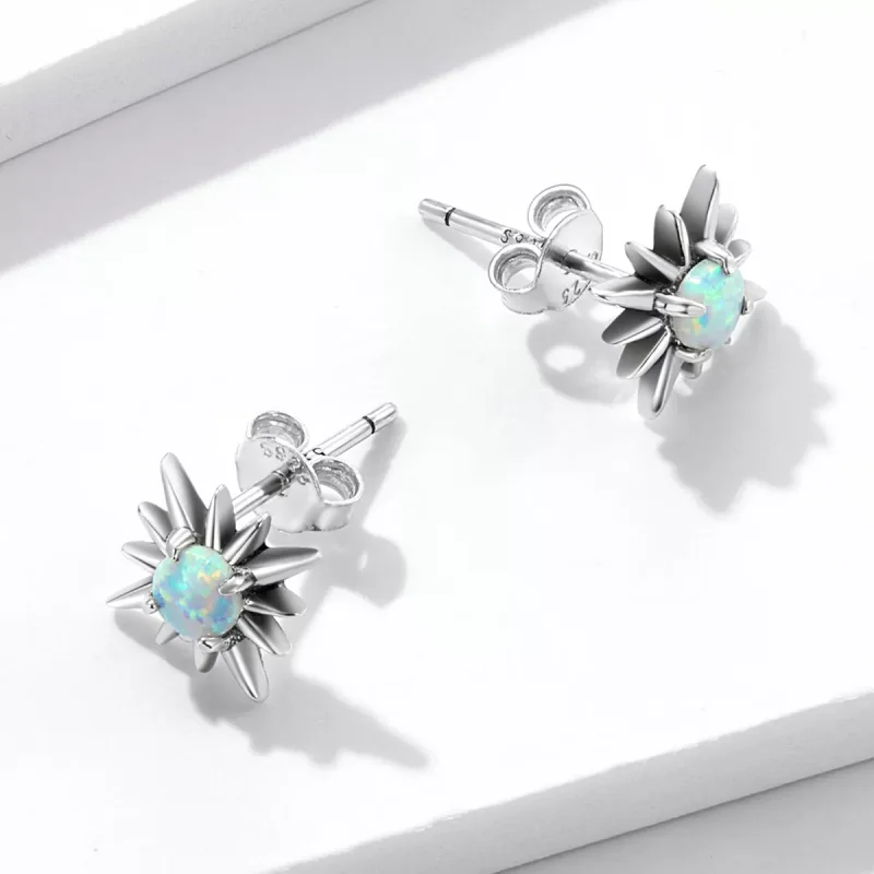 (resim) Pandora Stili Opal Yıldız Küpe - BSE581 - Görüntüle 4