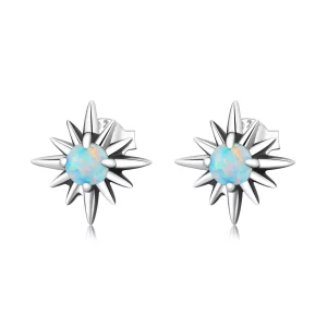 (resim) Pandora Stili Opal Yıldız Küpe - BSE581