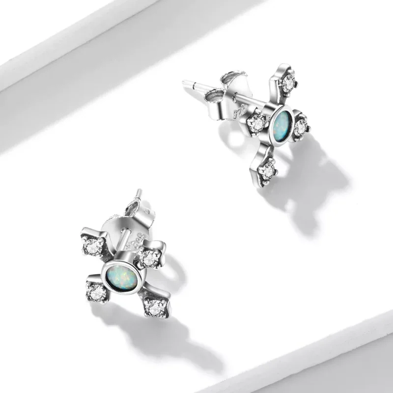 (resim) Pandora Stili Vintage Haç Küpe - BSE555 - Görüntüle 2