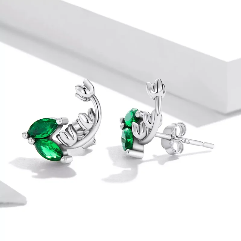 (resim) Pandora Tarzı Bell Orchid Yıldız Küpe - SCE1363 - Görüntüle 3
