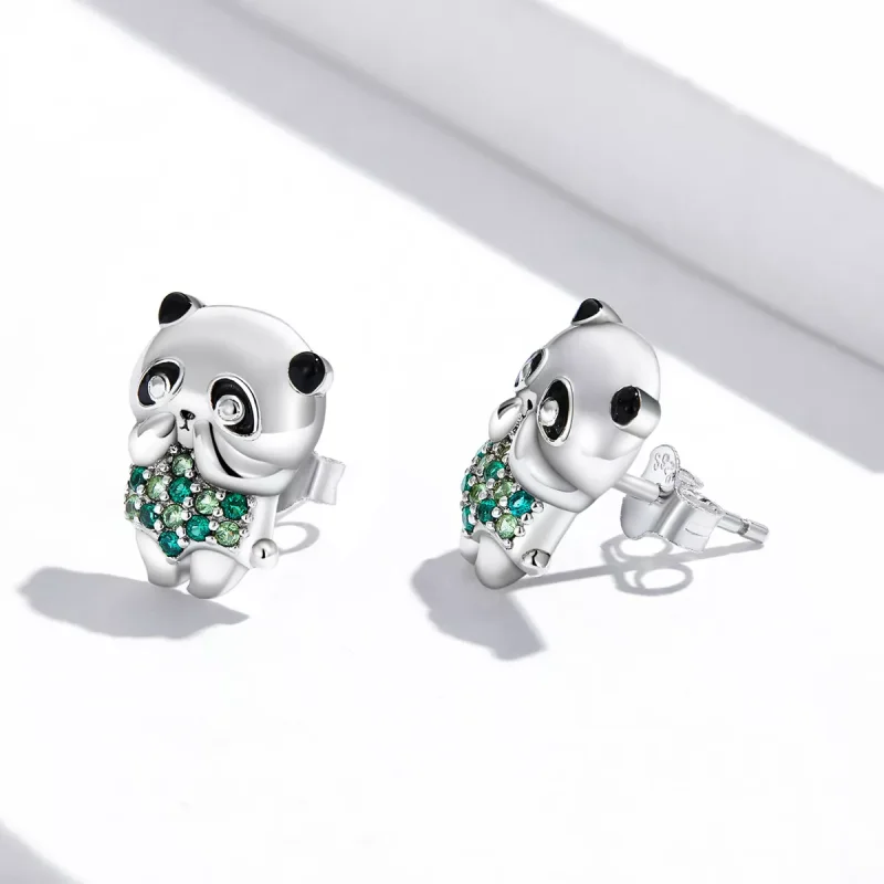 (resim) Pandora tarzı Mini Panda Küpe - SCE1370 - Görüntüle 3