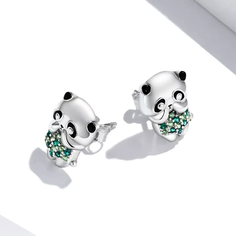(resim) Pandora tarzı Mini Panda Küpe - SCE1370 - Görüntüle 4