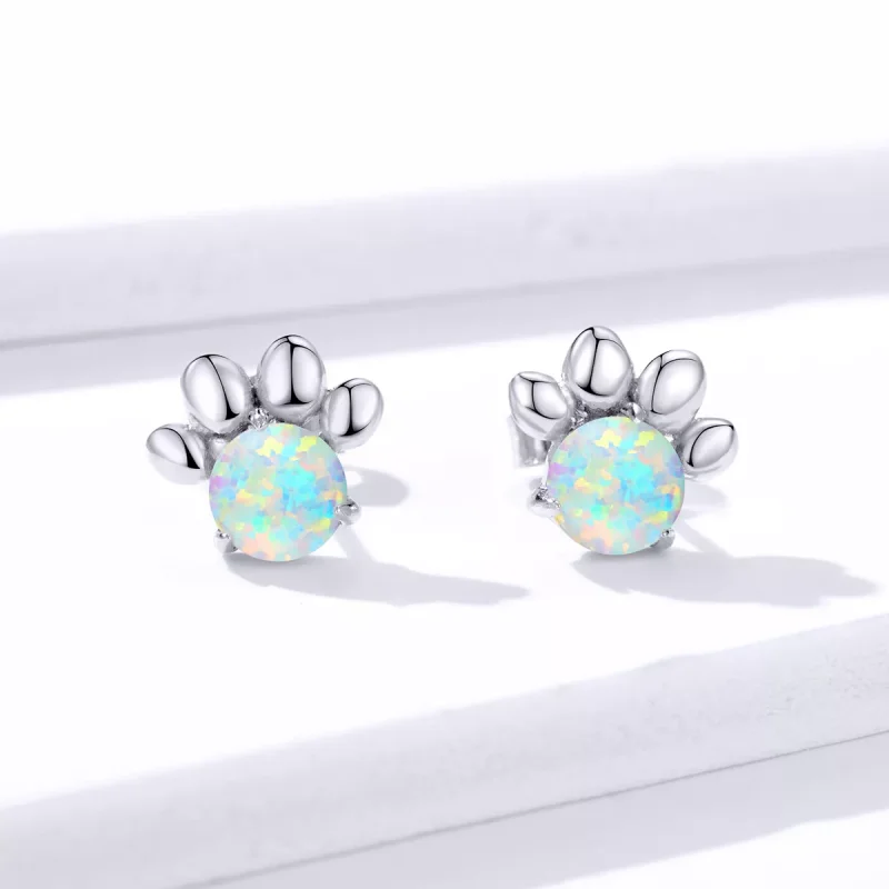 (resim) Pandora tarzı Opal Pet Seal Küpe - BSE346 - Görüntüle 2