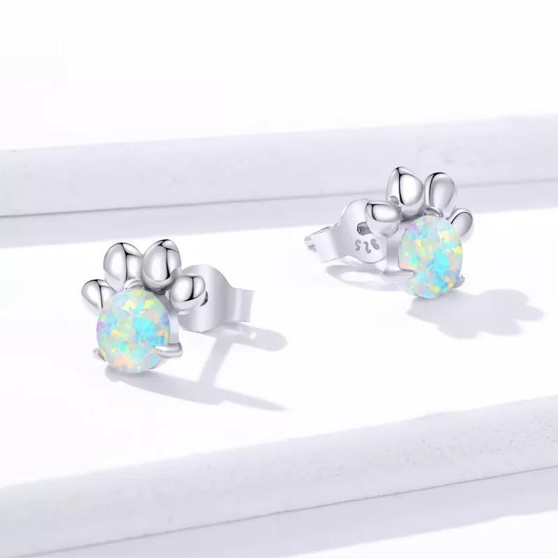 (resim) Pandora tarzı Opal Pet Seal Küpe - BSE346 - Görüntüle 3