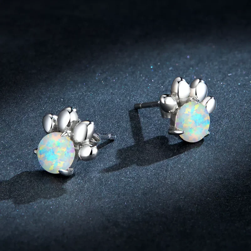(resim) Pandora tarzı Opal Pet Seal Küpe - BSE346 - Görüntüle 5