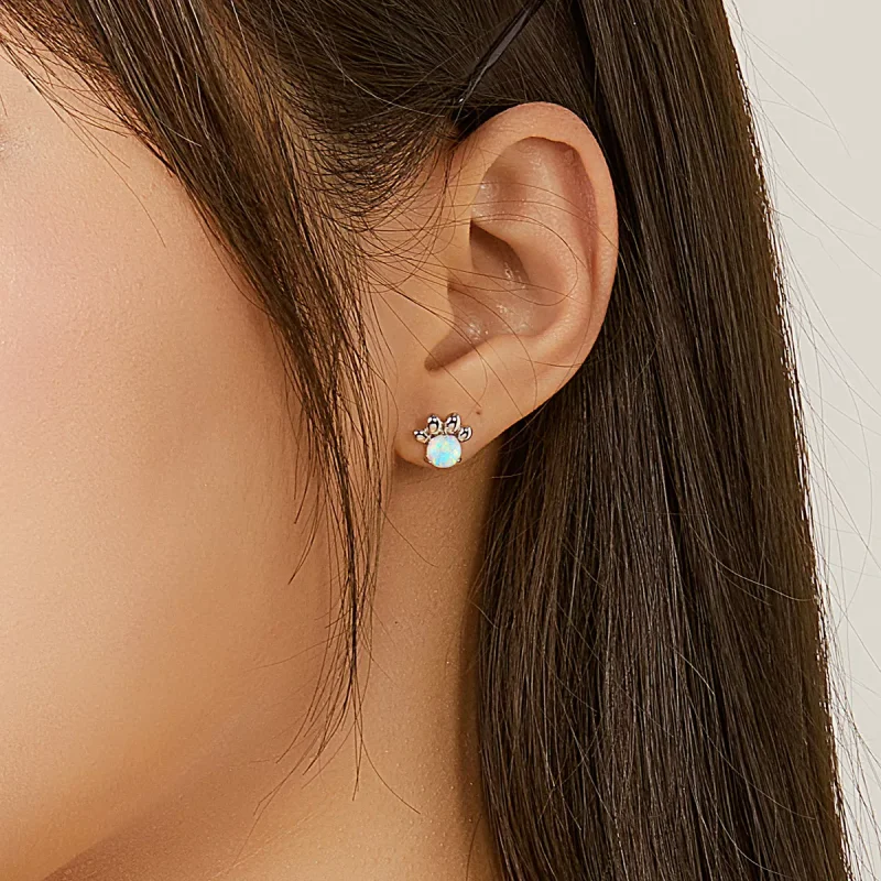 (resim) Pandora tarzı Opal Pet Seal Küpe - BSE346 - Görüntüle 6