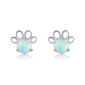 (resim) Pandora tarzı Opal Pet Seal Küpe - BSE346