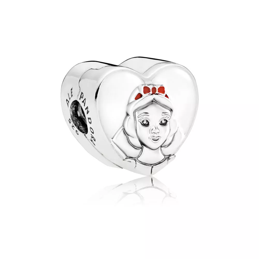 disney pandora charm kar beyaz kalp 797165enmx