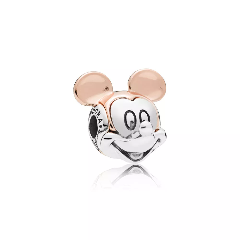 disney pandora charm çift ton miki portresi 787503