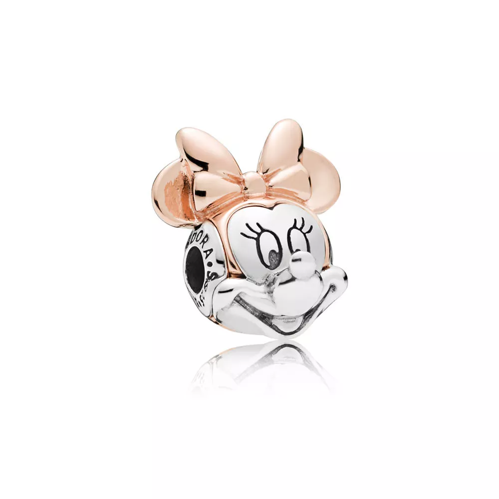 disney pandora charm çift ton minnie portresi 787504