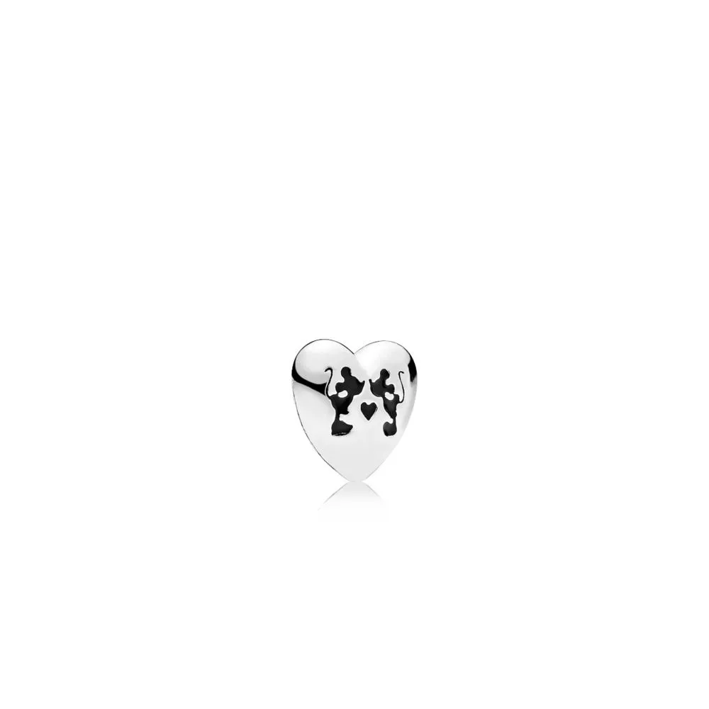 disney pandora mini charm miki minnie öpücüğü mini sembol 796347en16