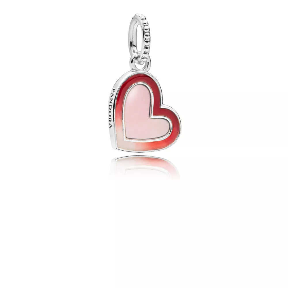 pandora charm asimetrik pembe kalp 797820enmx