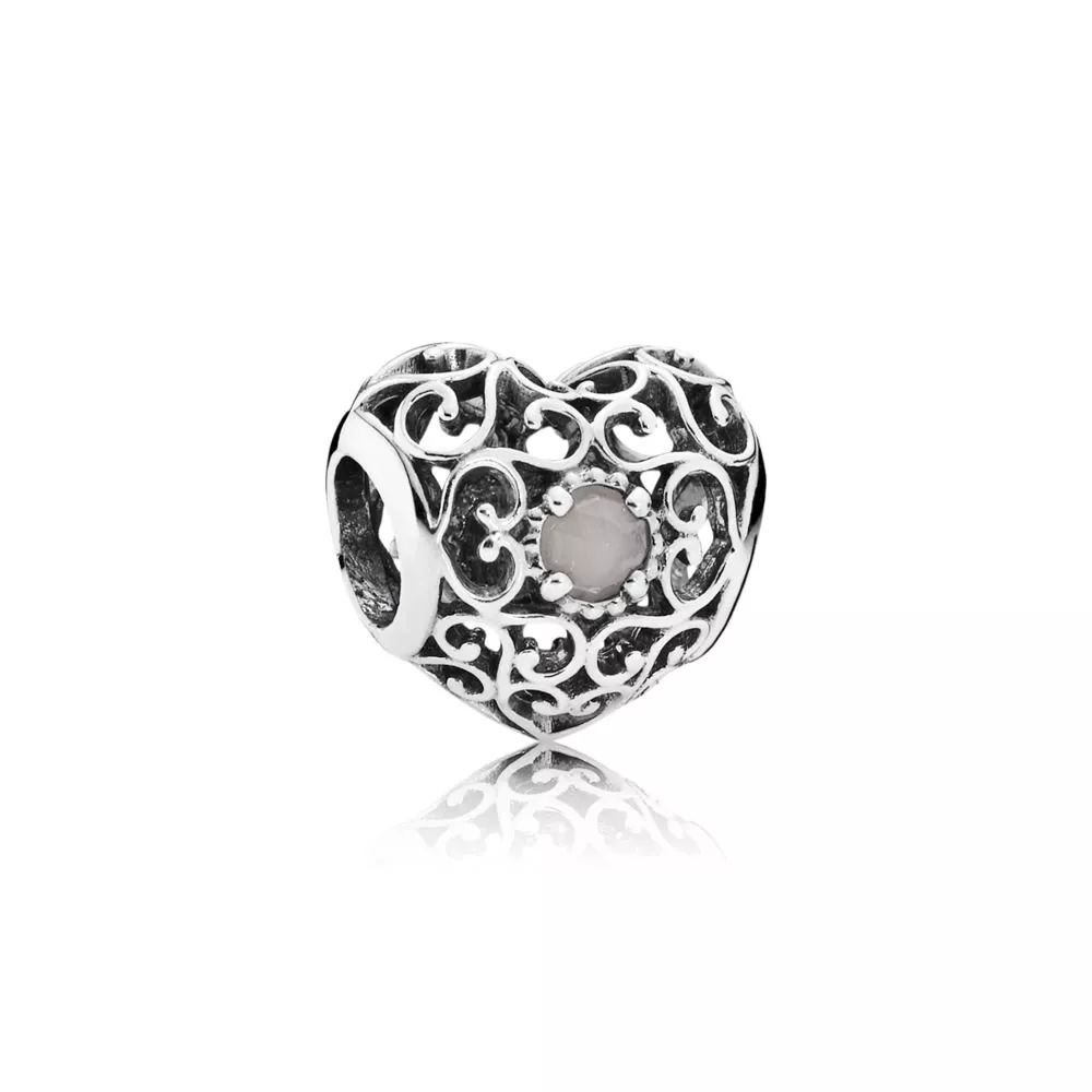 pandora charm haziran kalp 791784msg