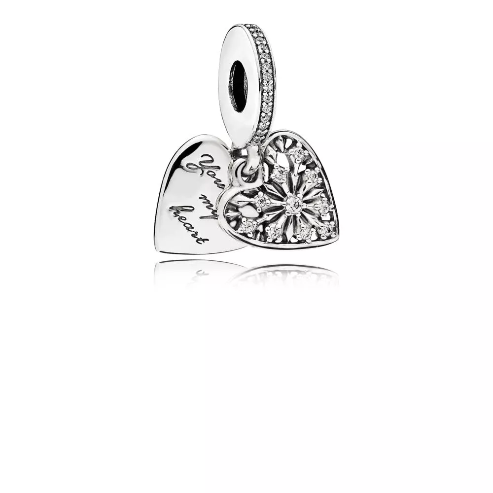 pandora sallantili charm kış kalbi 796372cz