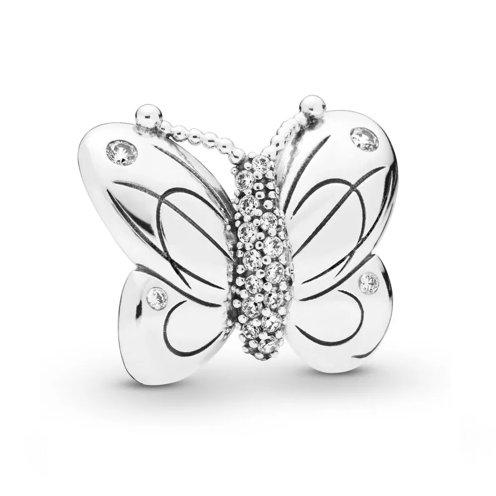 pandora charm işıldayan kelebek 797880cz