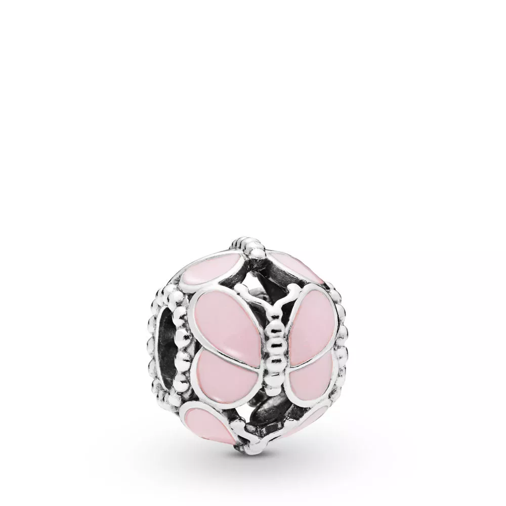 pandora charm pembe kelebek 797855en160