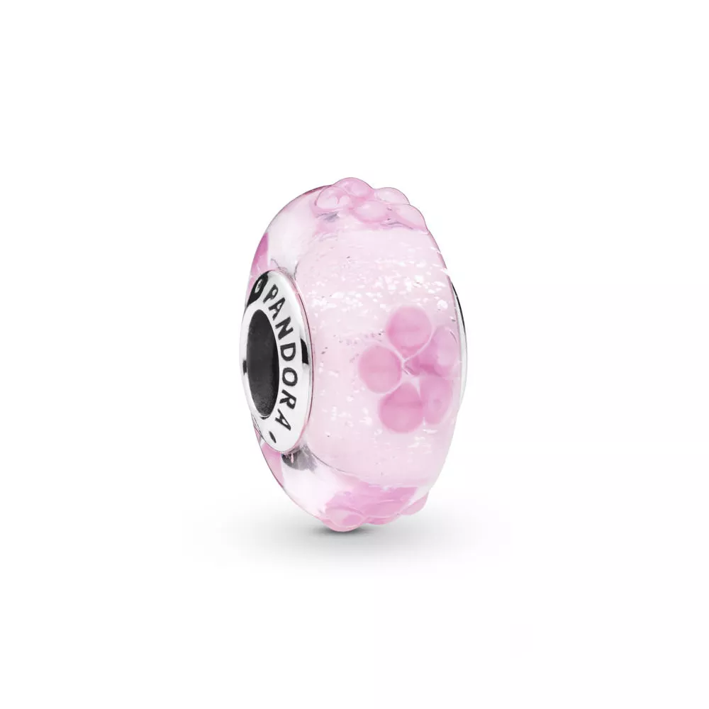 pandora charm pembe çiçekler 797901