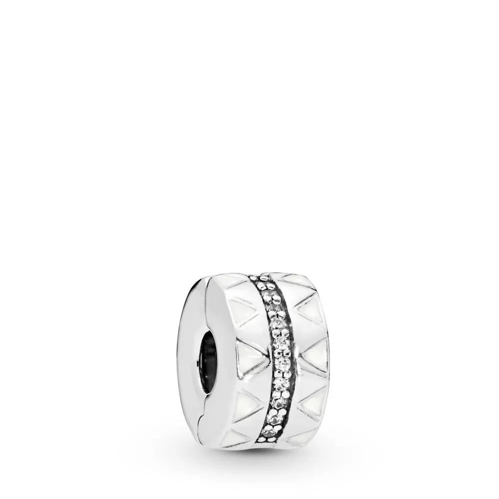 pandora clip işıltılı üçgen desenler 798067cz