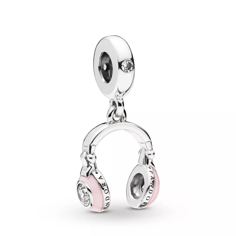 pandora sallantili charm pembe kulaklık 797902en160
