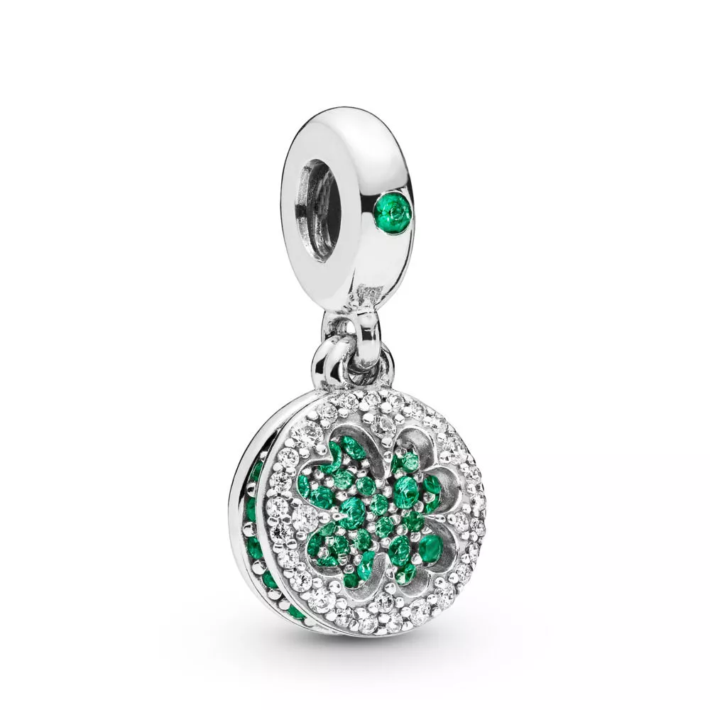 pandora sallantili charm sallantılı parlak dört yapraklı yonca 797906nrgmx