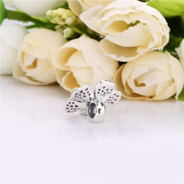 (resim) Pandora şeftali çiçeği Charm - 798073NCCMX - Görüntüle 4