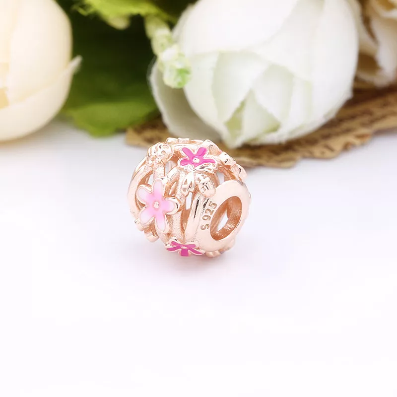 (resim) Kafes İşi Pembe Papatya Charm - 788772C01 - Görüntüle 2