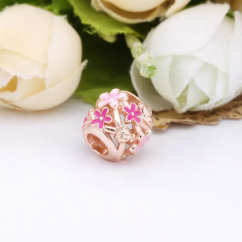 (resim) Kafes İşi Pembe Papatya Charm - 788772C01 - Görüntüle 4