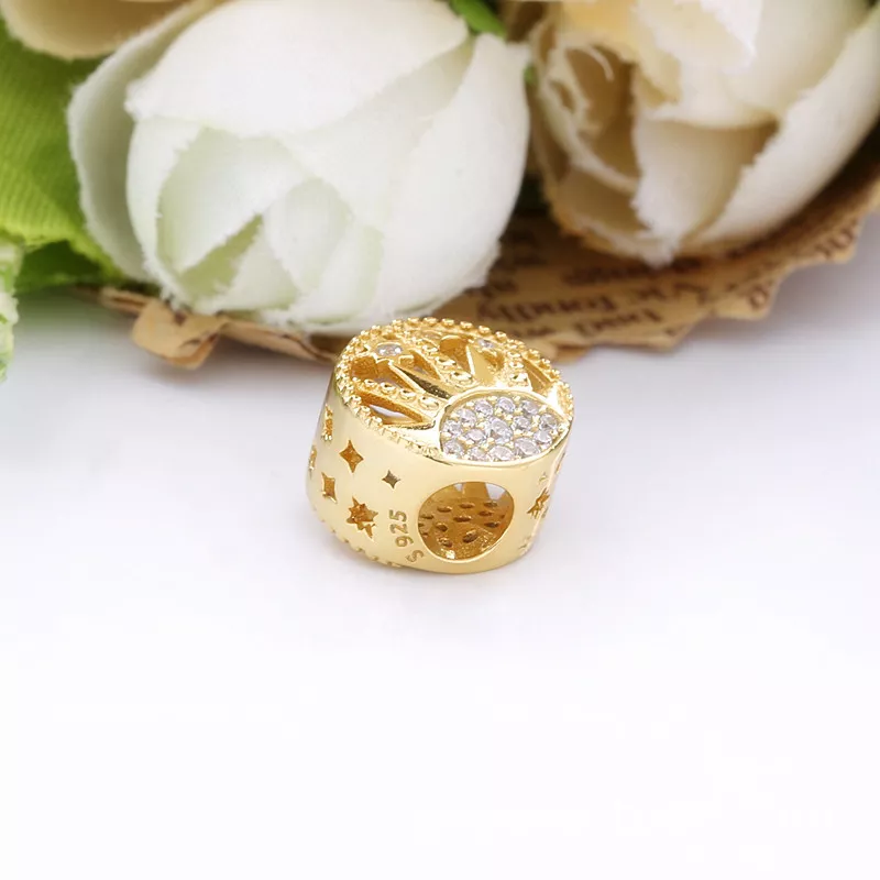 (resim) Pandora 14k altın kaplama Güneş Açık Charm - 768778C01 - Görüntüle 3