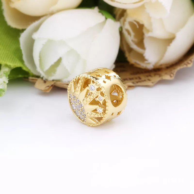 (resim) Pandora 14k altın kaplama Güneş Açık Charm - 768778C01 - Görüntüle 5