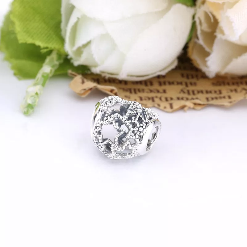 (resim) Pandora Kafes İşi Kalp ve Boncuklu Yıldızlar Charm - 798462C00 - Görüntüle 2