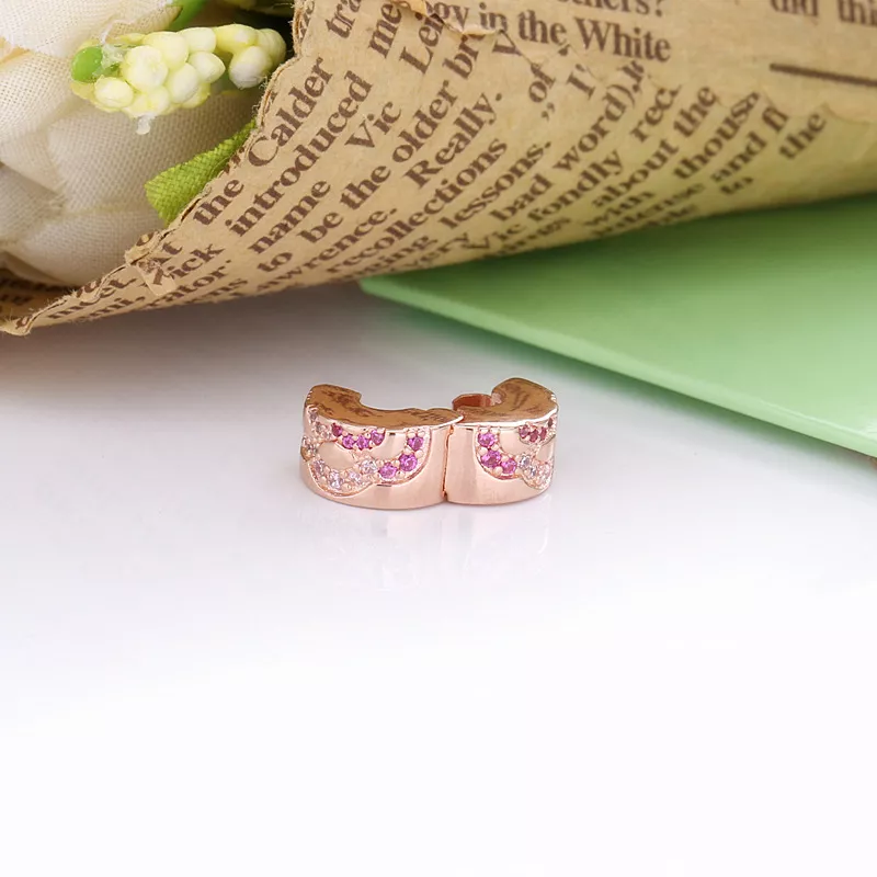 (resim) Pandora 14k rose altın kaplama Pembe Fan Klips - 788153C01 - Görüntüle 4